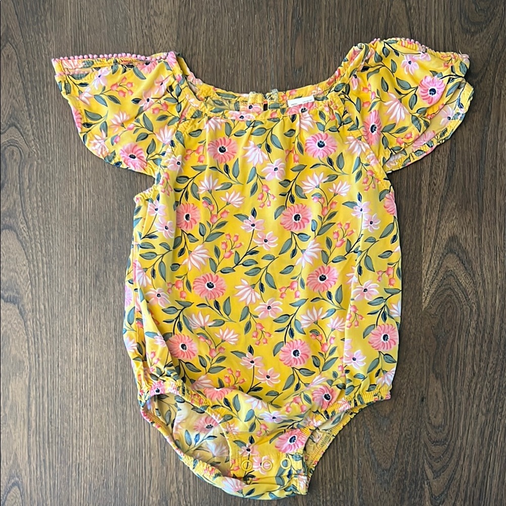 Carter's Yellow Floral Baby Outfit